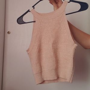 Forever 21 Sweater Knit Halter Crop Top